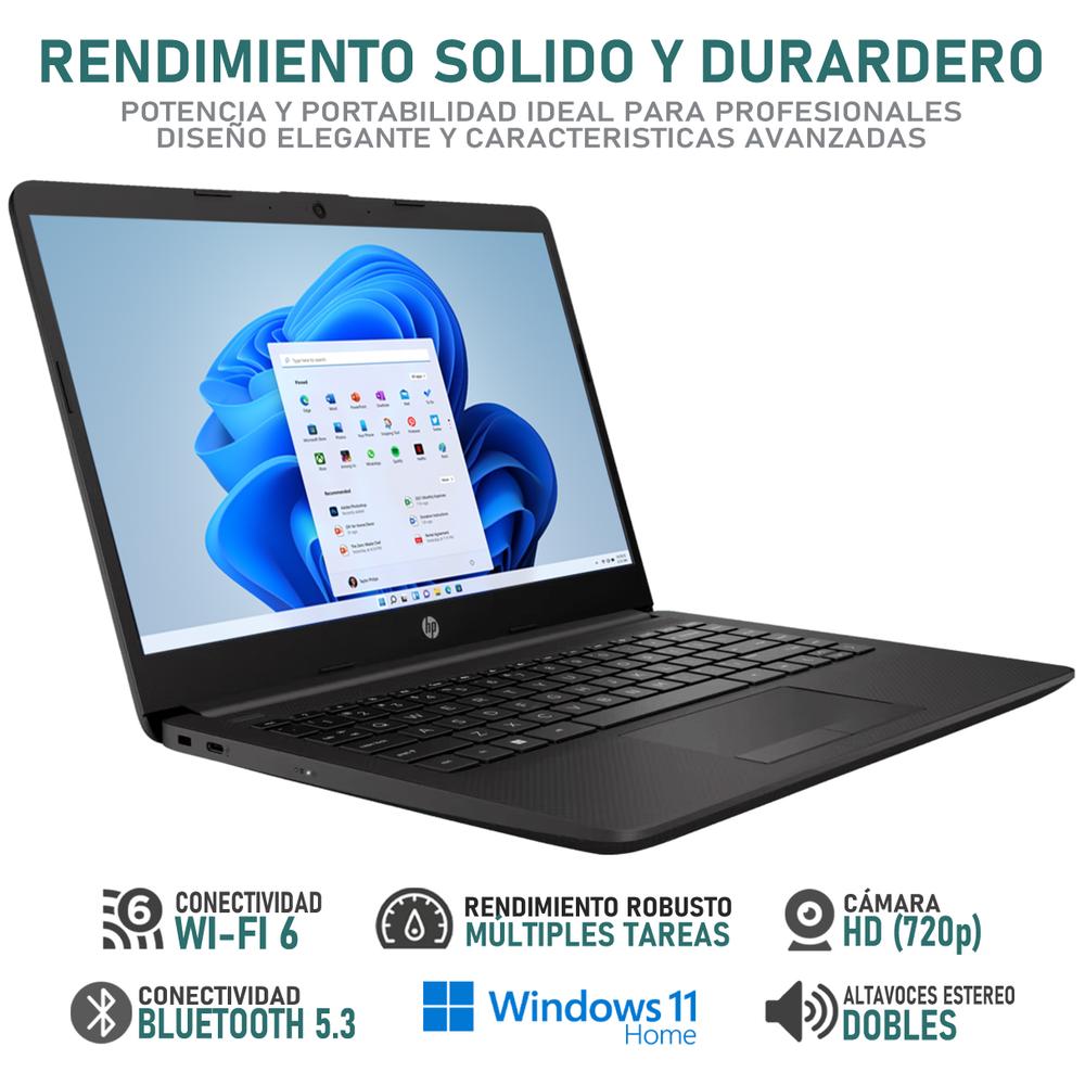 Laptop HP 240R G9 Intel Core i3 1315U 16GB RAM 512GB SSD 14" Windows 11 Home Teclado en Español