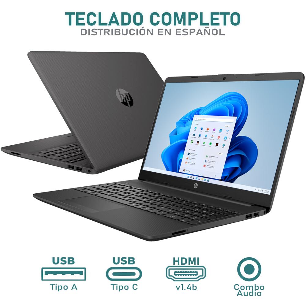 Laptop HP 255 G9 AMD Ryzen 5 5625U 12GB RAM 512GB SSD 15.6" Windows 11 Home Teclado en Español + Mochila