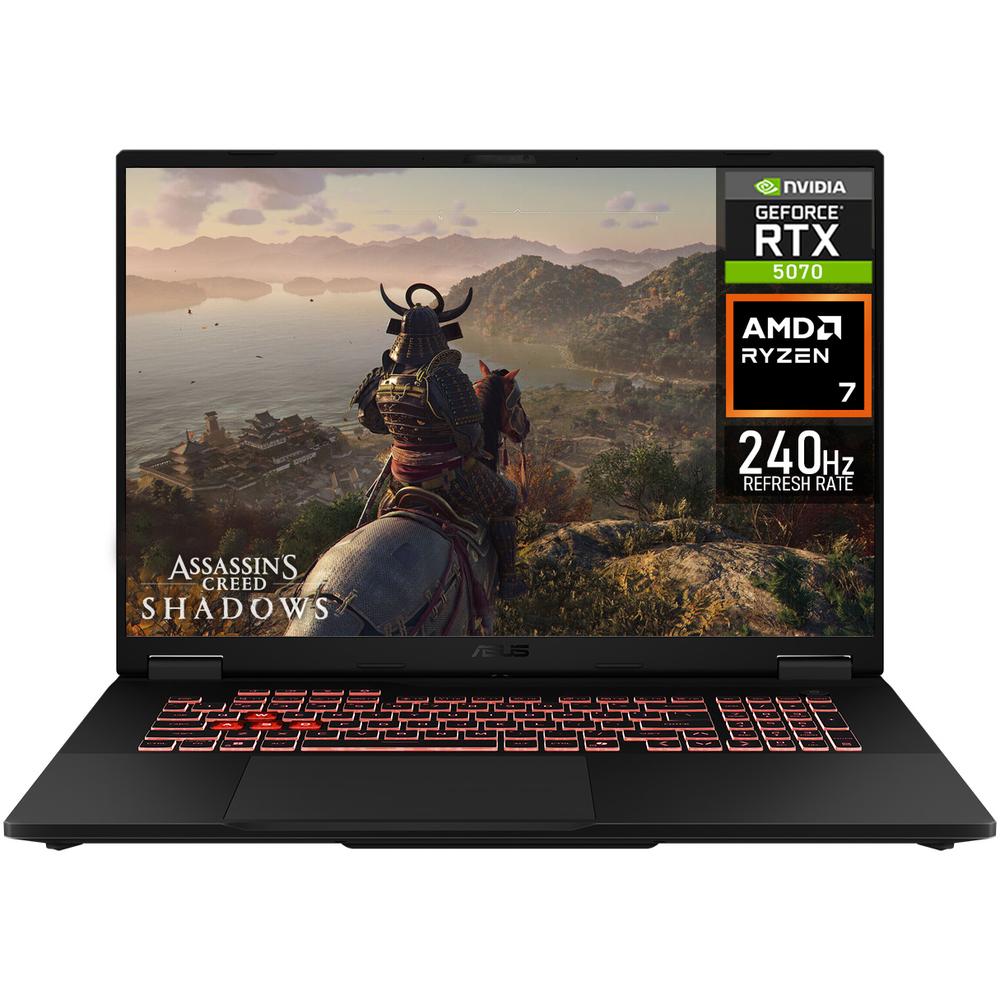 Laptop Gamer ASUS TUF Gaming A18 NVIDIA GeForce RTX 5070 AMD Ryzen 7 260 32GB RAM 1TB SSD 18" Windows 11 Home Teclado en Ingles