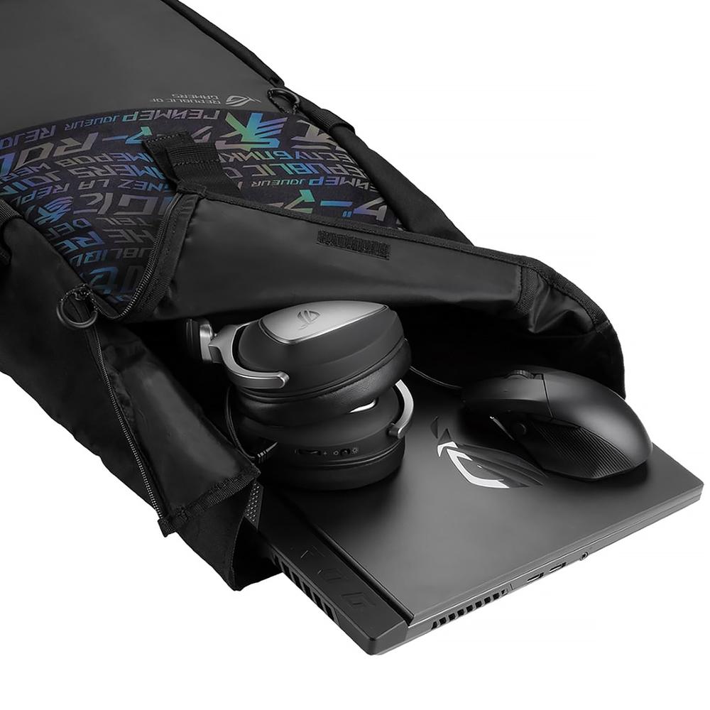 Mochila Gamer ASUS ROG BP4701 Laptop 17" Water Repellent Holográfico