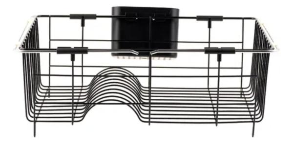 Escurridor De Trastes  De Acero Recubierto Gris