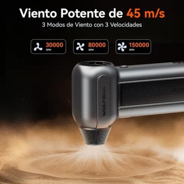 Turbo Jet Fan 150000 Rpm, Soplador Eléctrico Plumero De Aire Gris