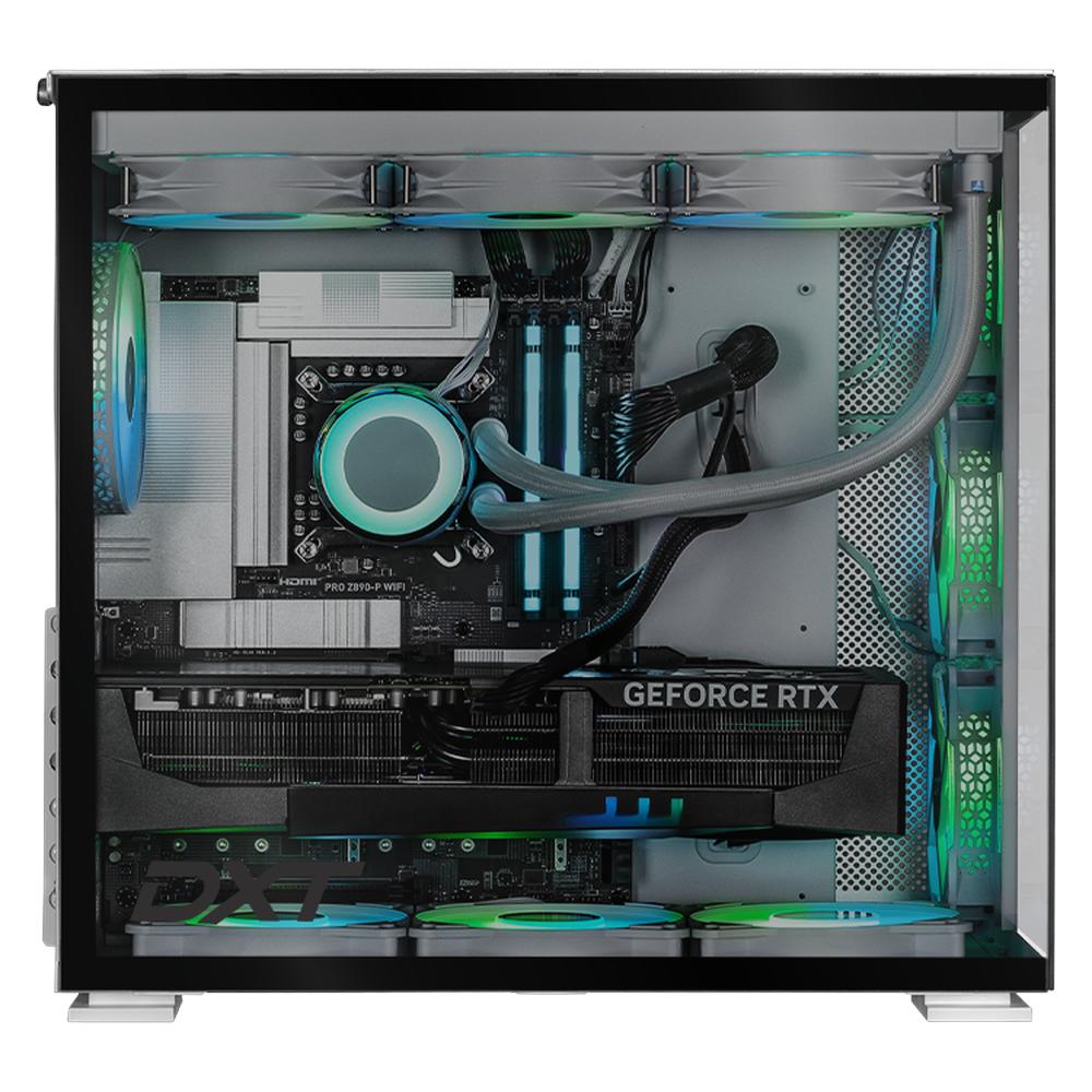 PC Gamer DXT Gaming Geforce RTX 5090 Intel Core Ultra 9 285K 64GB DDR5 SSD 2TB Sistema Liquido Silver