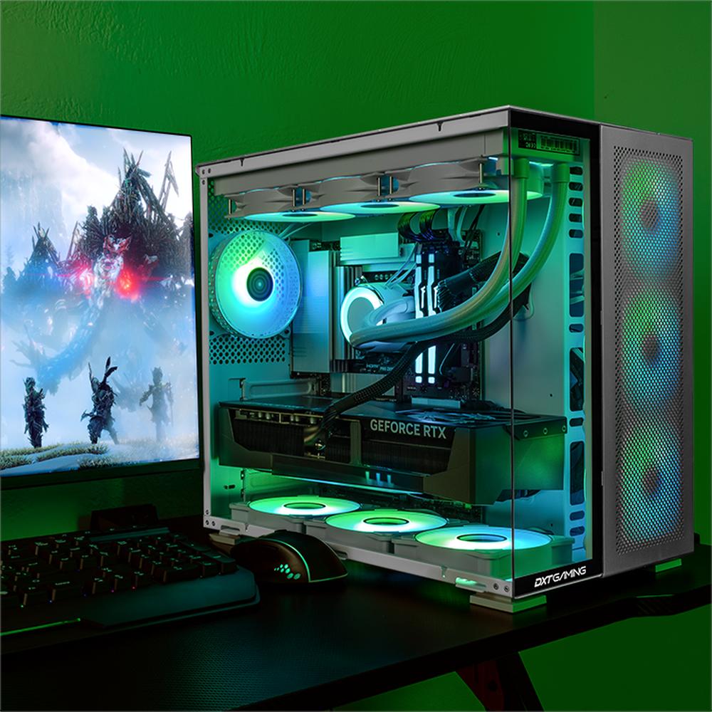 PC Gamer DXT Gaming Geforce RTX 5090 Intel Core Ultra 9 285K 64GB DDR5 SSD 2TB Sistema Liquido Silver