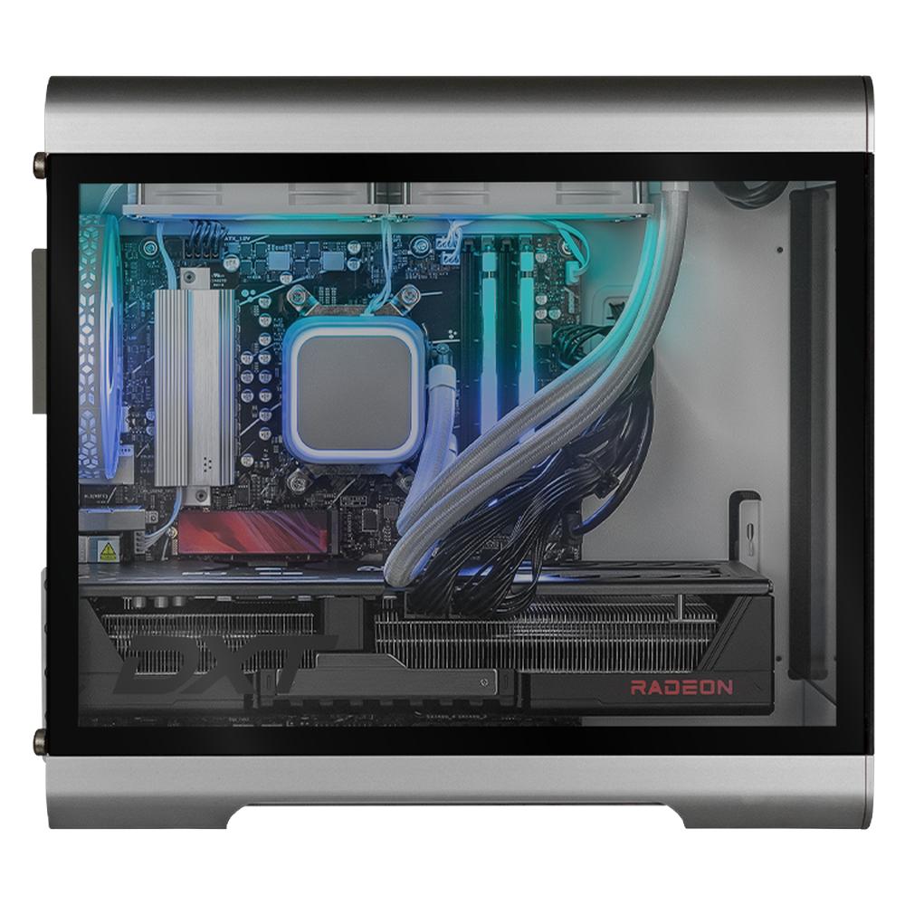 PC Gamer DXT Gaming AMD Radeon RX 9070 XT Ryzen 9 9900X 32GB DDR5 SSD 1TB Sistema Liquido WIFI Silver