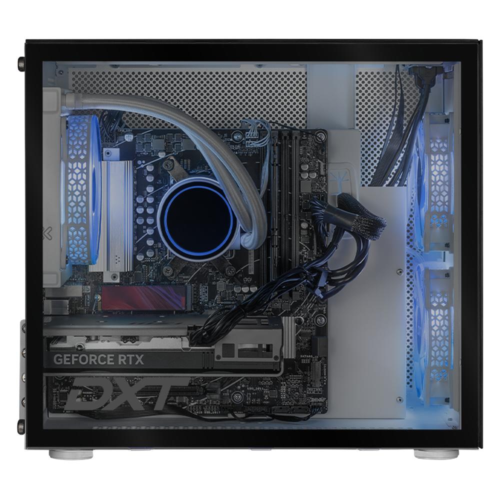 PC Gamer DXT Gaming Geforce RTX 5060 AMD Ryzen 7 9700X 32GB DDR5 SSD 1TB Sistema Liquido WIFI Silver
