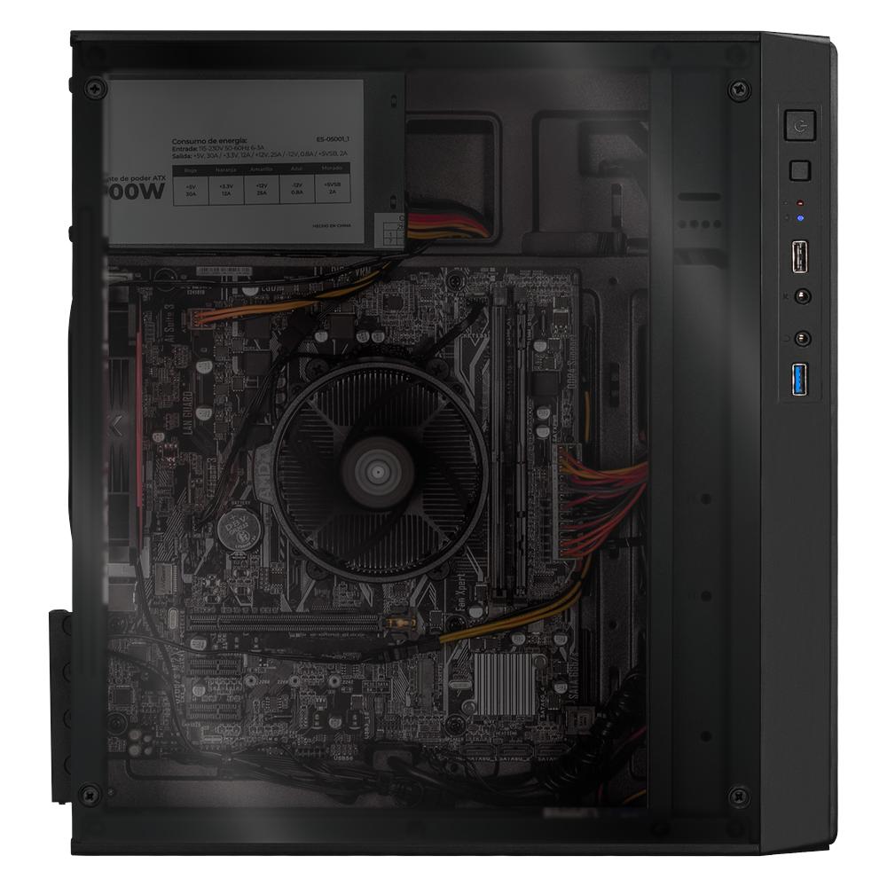 Xtreme PC Gaming AMD Radeon Vega Renoir Ryzen 5 4600G 16GB SSD 500GB Monitor 23.8 WIFI Fusion Black
