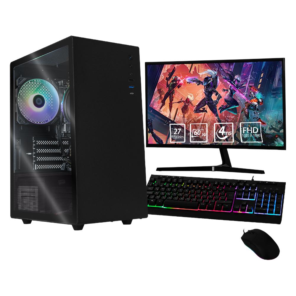 Xtreme PC Gaming AMD Radeon Vega 7 Ryzen 7 5700G 16GB SSD 500GB Monitor Curvo 27 WIFI Black