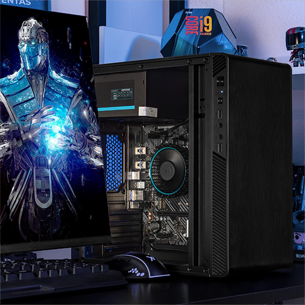 Xtreme PC Gaming Computadora Intel Core I5 12400 16GB SSD 500GB Monitor 23.8 75Hz WIFI Performance Black