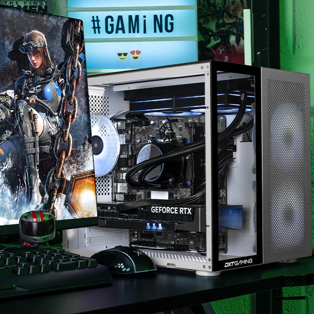PC Gamer DXT Gaming Geforce RTX 5060 TI Intel Core I7 14700KF 32GB SSD 1TB Sistema Liquido WIFI Silver