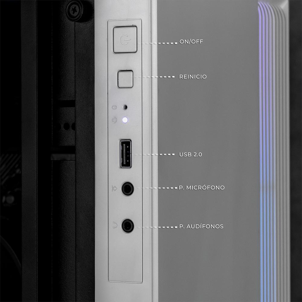 Xtreme PC Intel Quad Core J4125 2.7 Ghz 16GB SSD 500GB Monitor 23.8 WIFI Fusion White