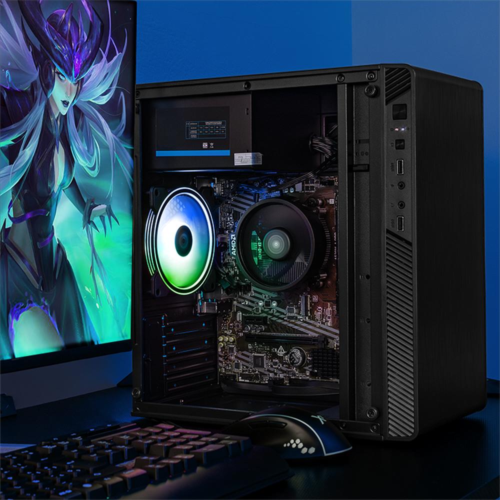 Xtreme PC Gaming AMD Radeon Vega Renoir Ryzen 3 5300G 16GB SSD 500GB Monitor 23.8 WIFI Black