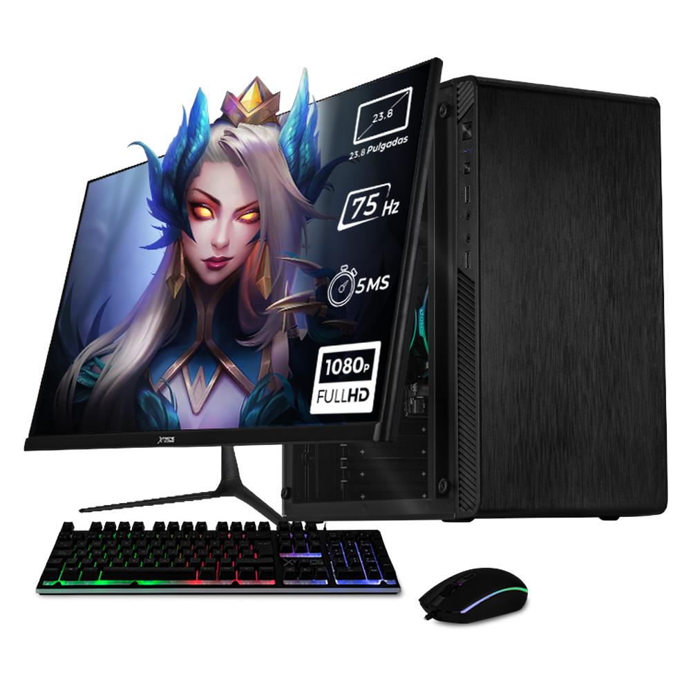 Xtreme PC Gaming AMD Radeon Vega Renoir Ryzen 3 5300G 16GB SSD 500GB Monitor 23.8 WIFI Black