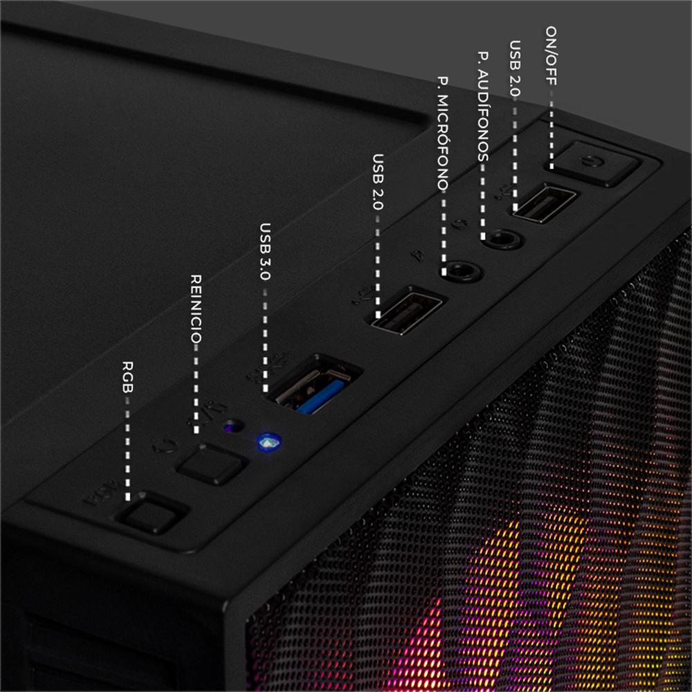 Xtreme PC Gaming AMD Radeon Vega Renoir Ryzen 7 5700G 32GB SSD 1TB WIFI Black