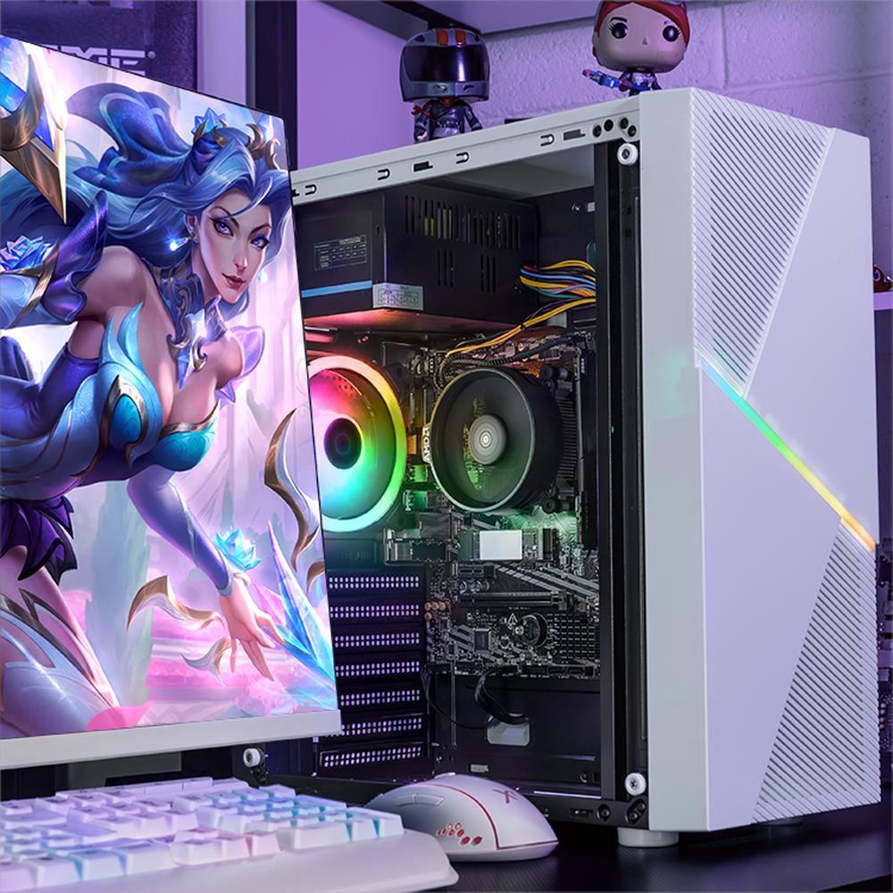Xtreme PC Gaming AMD Radeon Vega Renoir Ryzen 7 5700G 32GB SSD 1TB WIFI White