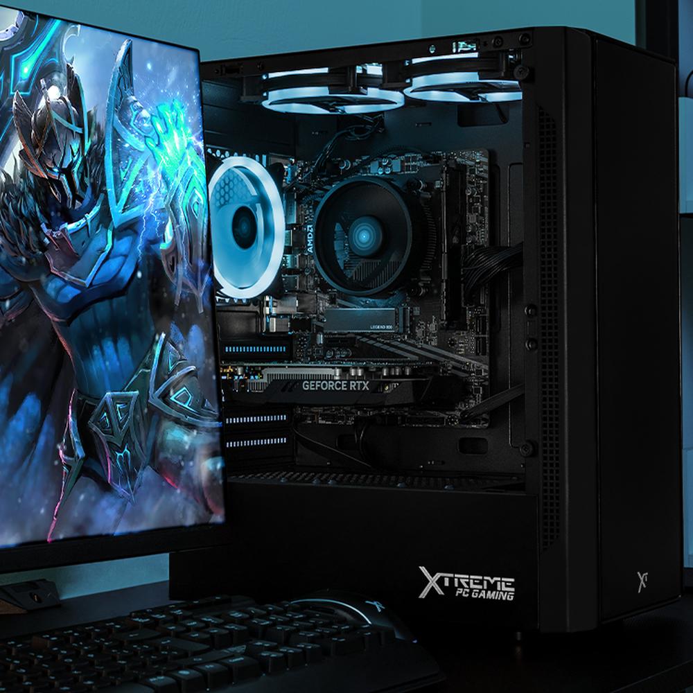 Xtreme PC Gaming Geforce RTX 3050 AMD Ryzen 5 5500 16GB SSD 1TB WIFI Black
