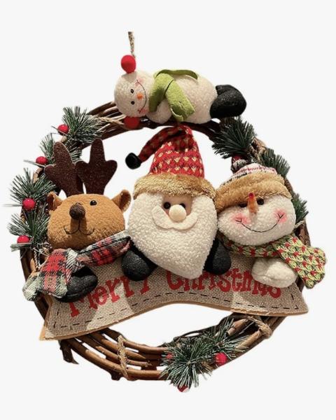 Coronas Navideñas Adorno La Puerta Navidad Decorativo 30 Cm