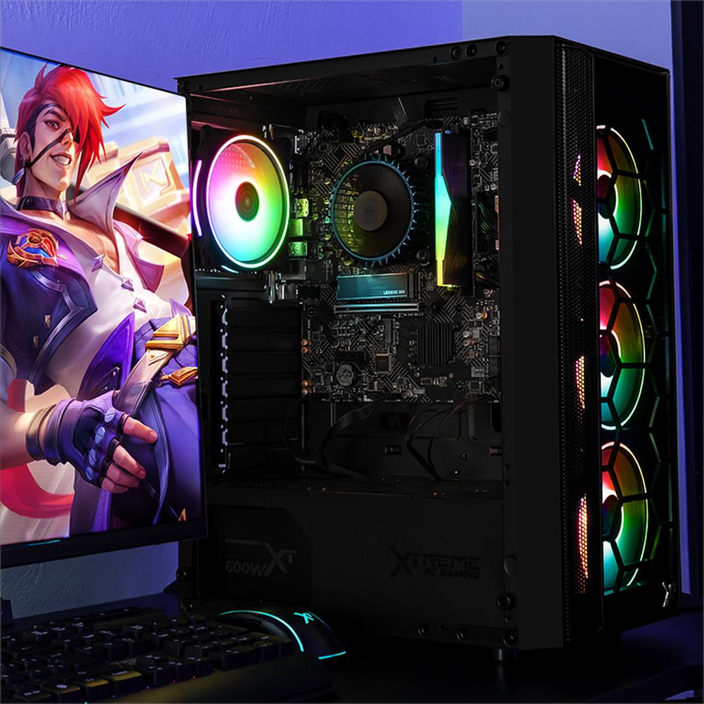 Xtreme PC Gaming Computadora Intel Core I7 12700 16GB SSD 1TB Monitor 27 WIFI Black