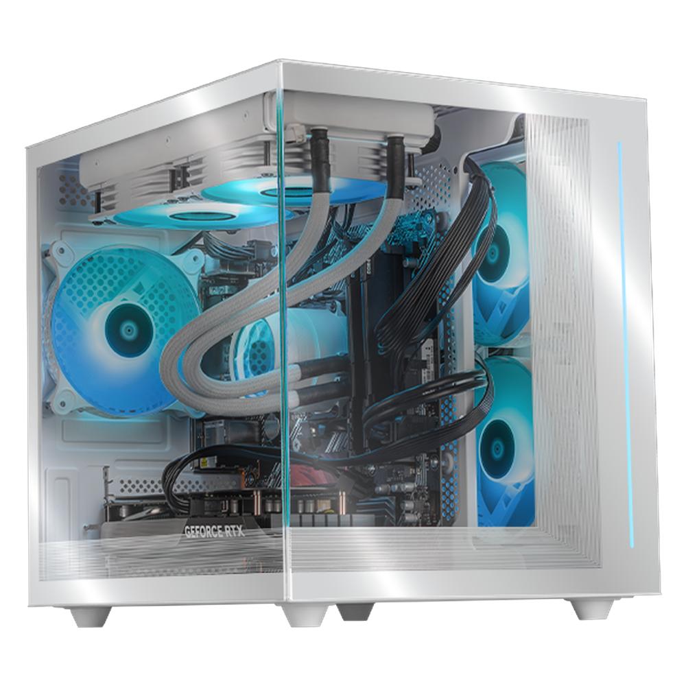PC Gamer Xtreme PC Gaming NVIDIA GeForce RTX 5060 AMD Ryzen 7 5700X 32GB SSD 1TB Sistema Liquido WIFI W10 White gaming competitivo y streaming