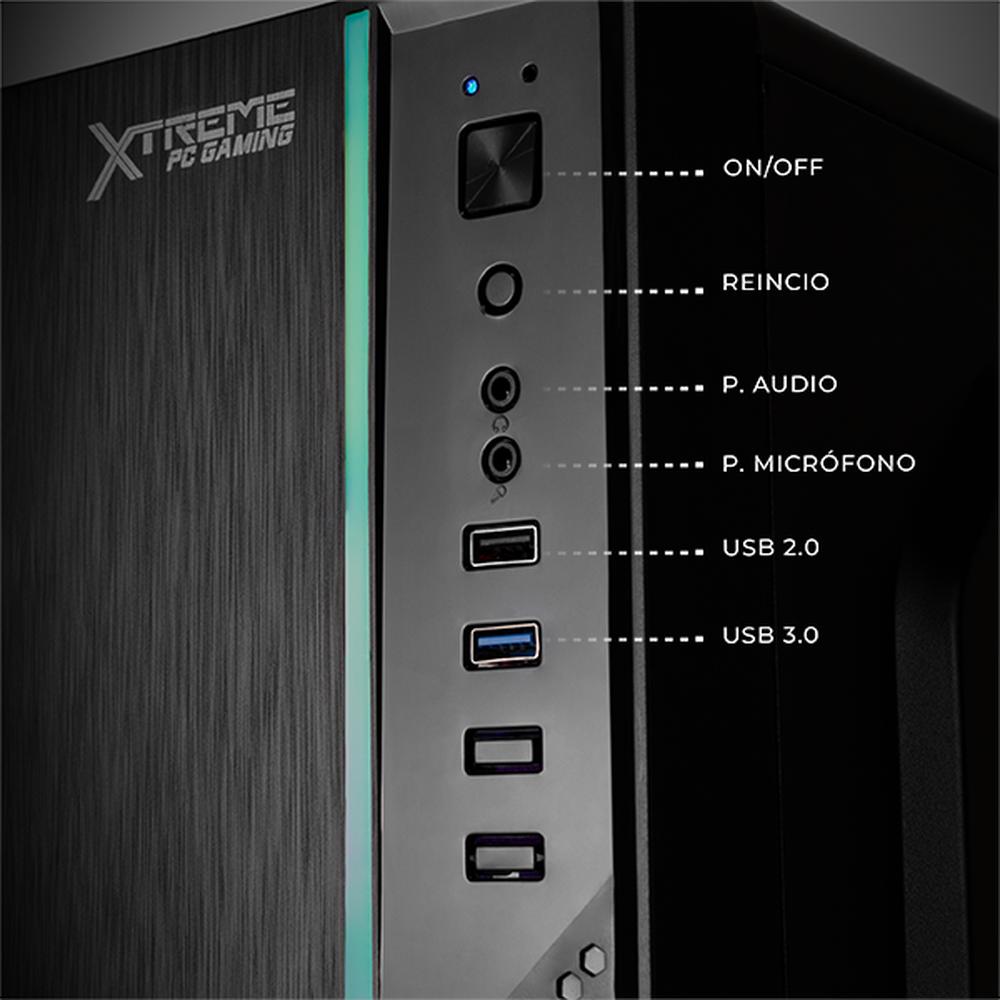 Xtreme PC Gaming Computadora Intel Core I5 12400 16GB SSD 1TB WIFI Ultron Black
