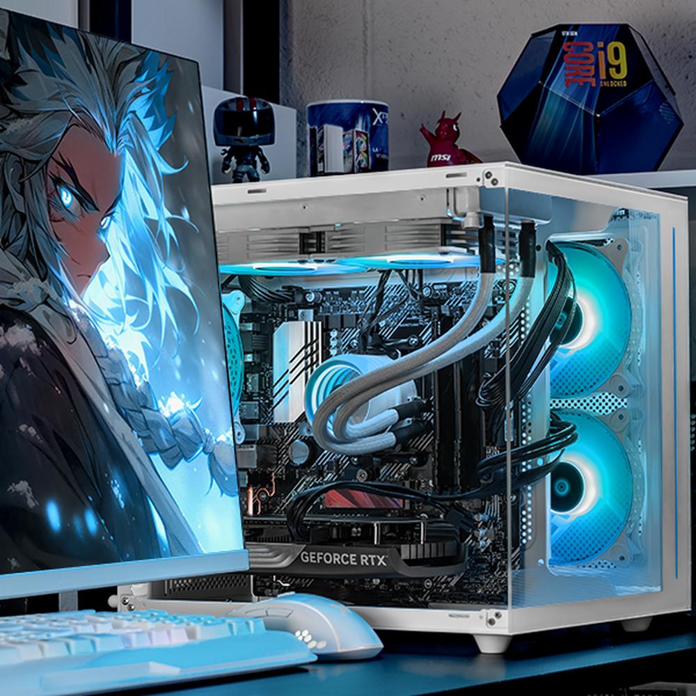 PC Gamer Xtreme PC Gaming NVIDIA GeForce RTX 5060 AMD Ryzen 7 5700X 32GB SSD 1TB Sistema Liquido WIFI W10 White gaming competitivo y streaming