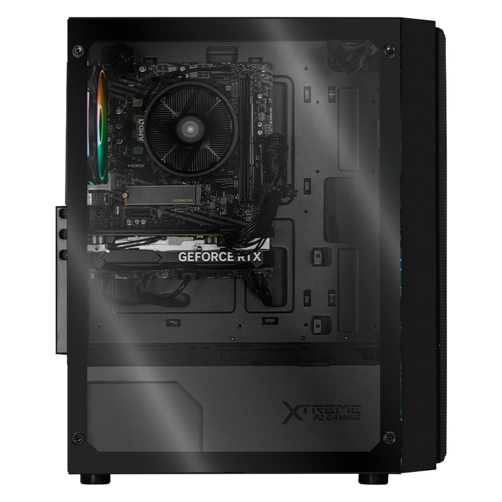 PC Gamer Xtreme PC Gaming NVIDIA GeForce RTX 5060 AMD Ryzen 5 5500 32GB SSD 1TB WIFI W10 Black gaming 1080p, estudios y multitarea