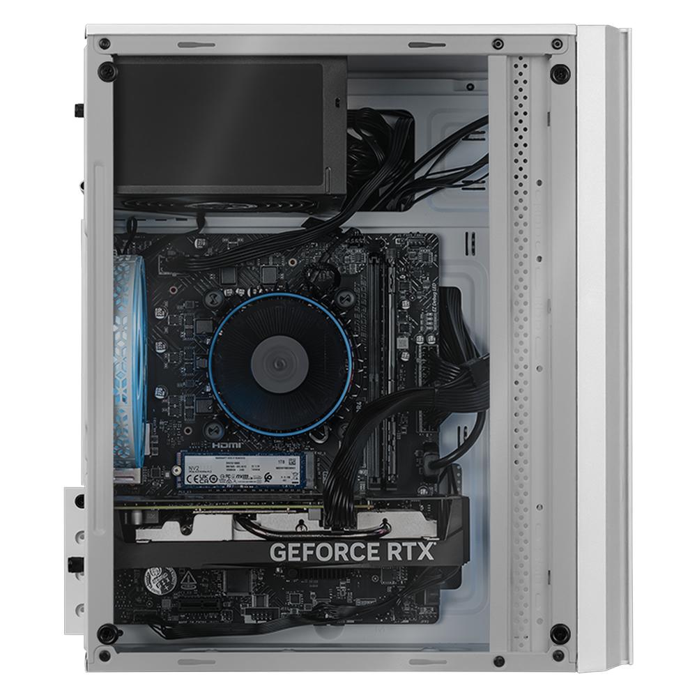 Xtreme PC Gaming Geforce RTX 4060 Intel Core I5 12400F 16GB SSD 1TB WIFI Air Max White