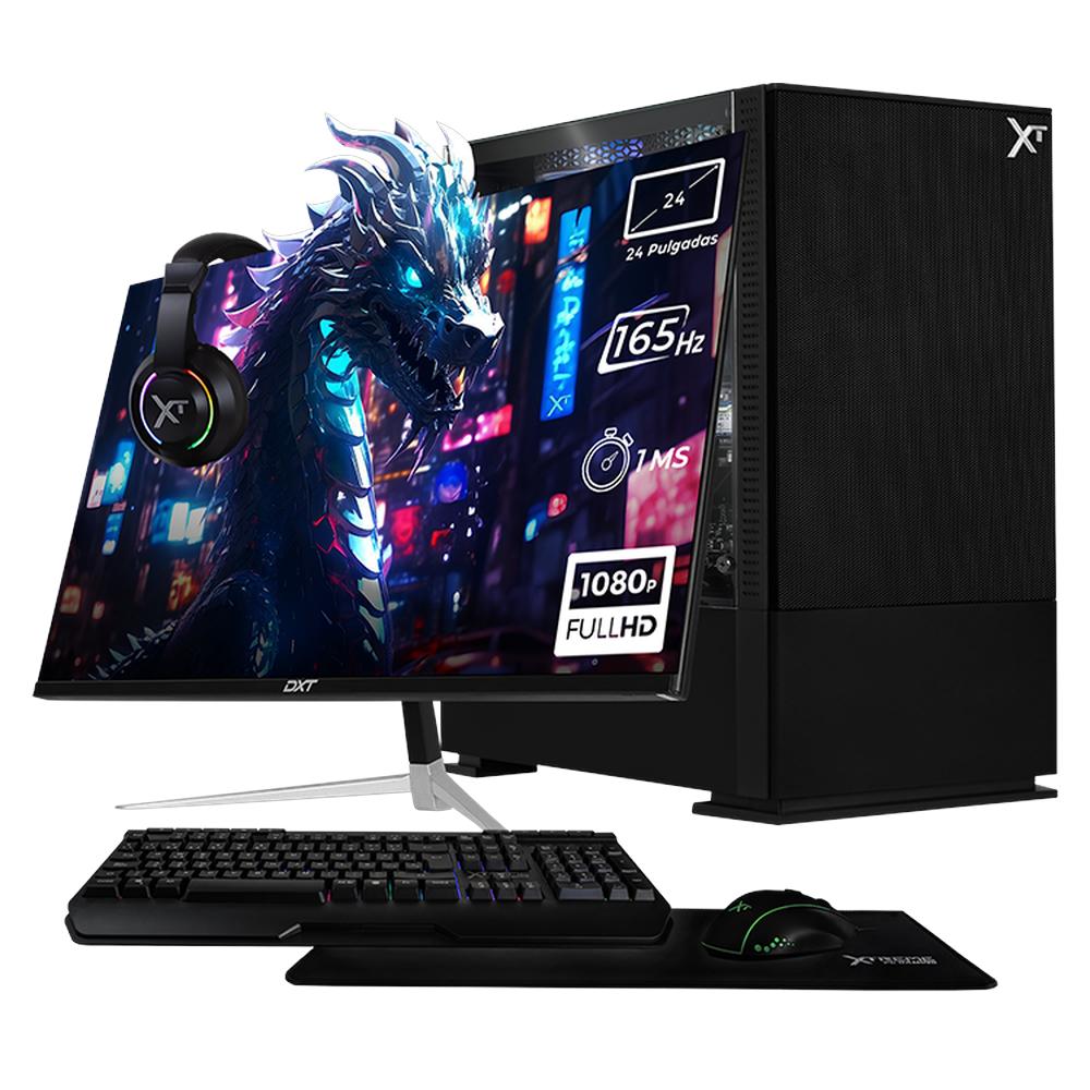 Xtreme PC Gaming Geforce RTX 3050 Intel Core I5 12400F 16GB SSD 1TB Monitor 23.8 165Hz WIFI Air Flow Black