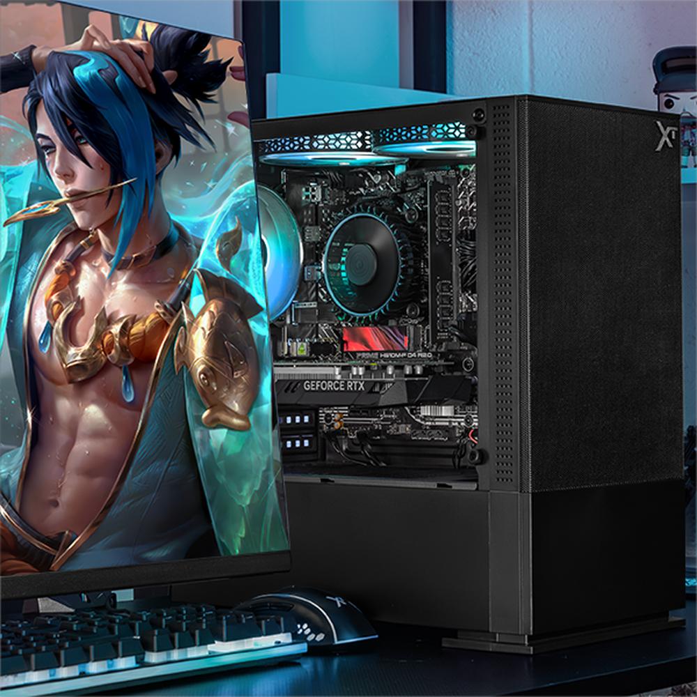 Xtreme PC Gaming Geforce RTX 3050 Intel Core I5 12400F 16GB SSD 1TB WIFI Air Flow Black