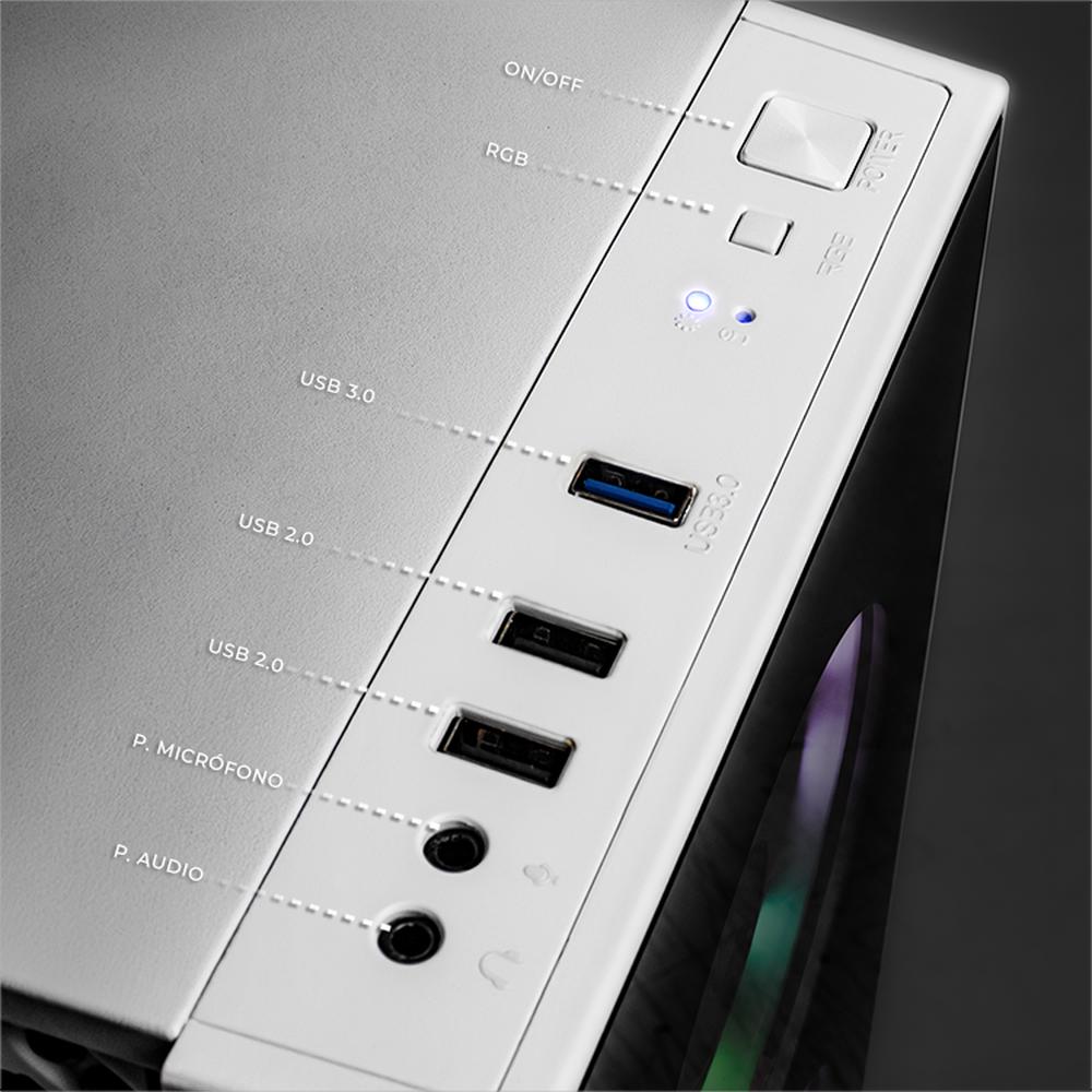 Xtreme PC Gaming AMD Radeon 720M Ryzen 9 7900 32GB DDR5 SSD 1TB WIFI Dragonfly White