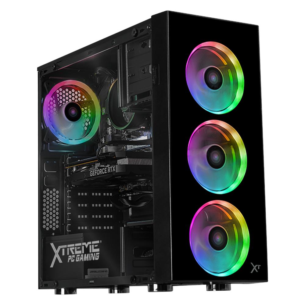 PC Gamer Xtreme PC Gaming NVIDIA GeForce RTX 5060 AMD Ryzen 5 5500 32GB SSD 1TB WIFI W10 Black gaming 1080p, estudios y multitarea