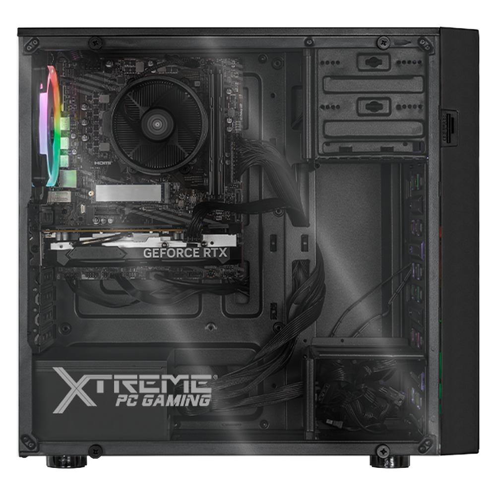 PC Gamer Xtreme PC Gaming NVIDIA GeForce RTX 5060 AMD Ryzen 5 5500 32GB SSD 1TB WIFI W10 Black gaming 1080p, estudios y multitarea