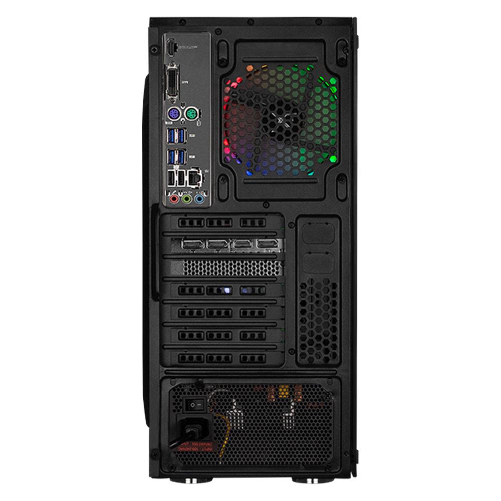 PC Gamer Xtreme PC Gaming NVIDIA GeForce RTX 5060 AMD Ryzen 5 5500 32GB SSD 1TB WIFI W10 Black gaming 1080p, estudios y multitarea