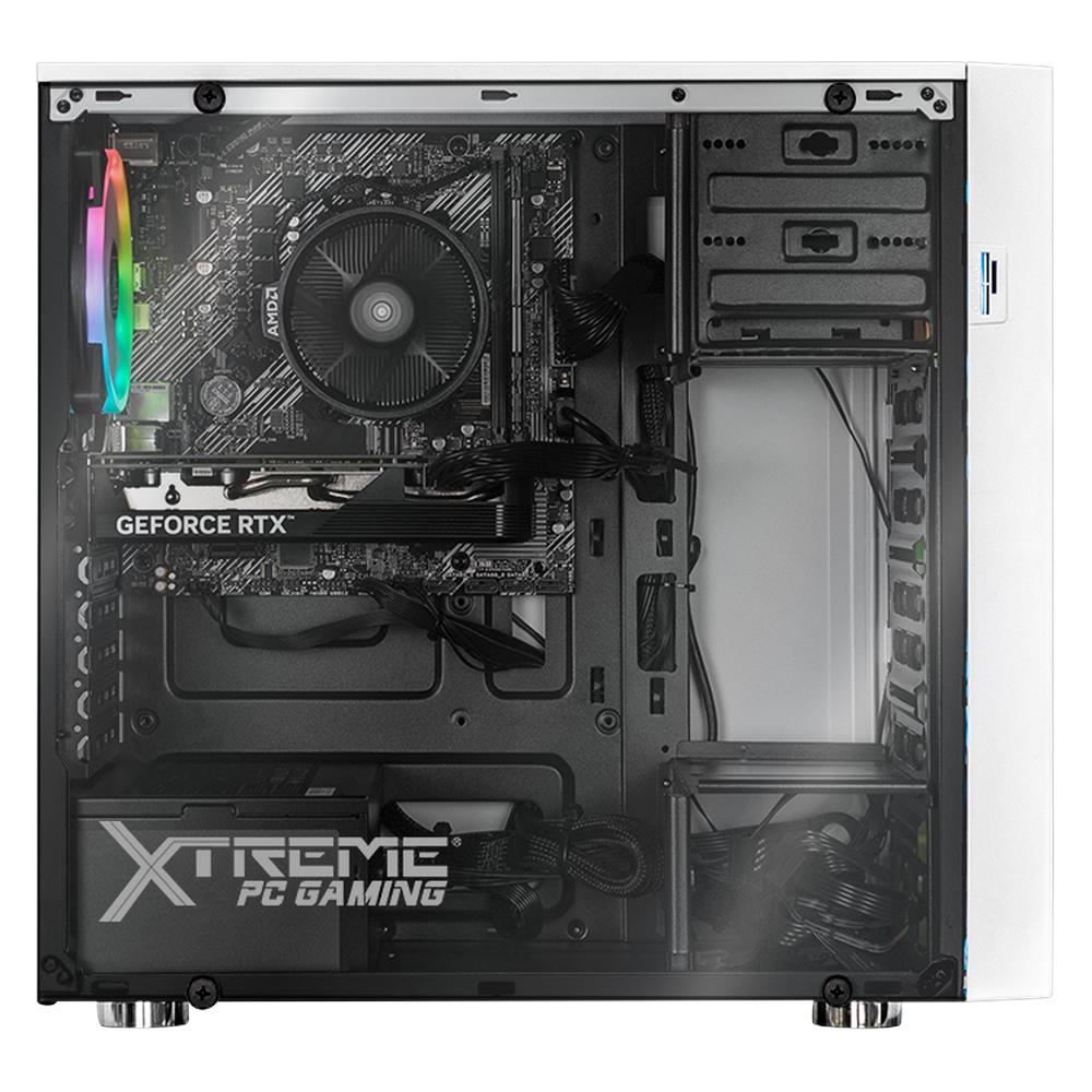 Xtreme PC Gaming Geforce RTX 4060 AMD Ryzen 5 5500 32GB SSD 1TB Monitor 23.8 165Hz WIFI DragonFly White