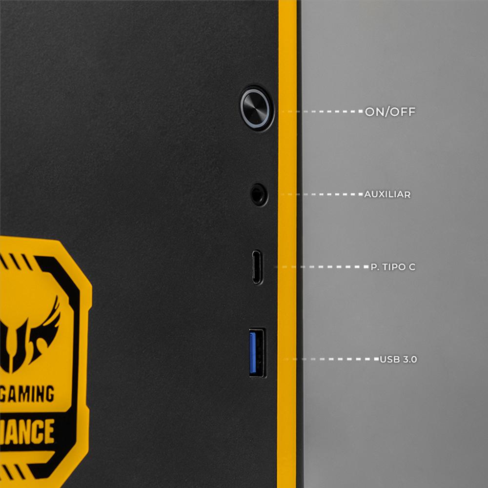 PC Gamer Completa Xtreme PC Gaming ASUS TUF NVIDIA GeForce RTX 5060 AMD Ryzen 5 5500 16GB SSD 1TB Monitor 24 165Hz WIFI W10 Grey gaming 1080p, estudios y multitarea