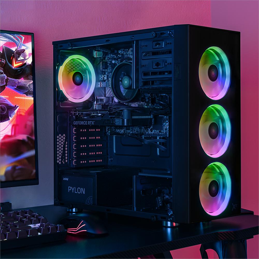 PC Gamer Completa Xtreme PC Gaming NVIDIA GeForce RTX 5060 AMD Ryzen 5 5500 32GB SSD 1TB Monitor 23.8 165Hz WIFI W10 Black gaming 1080p, estudios y multitarea