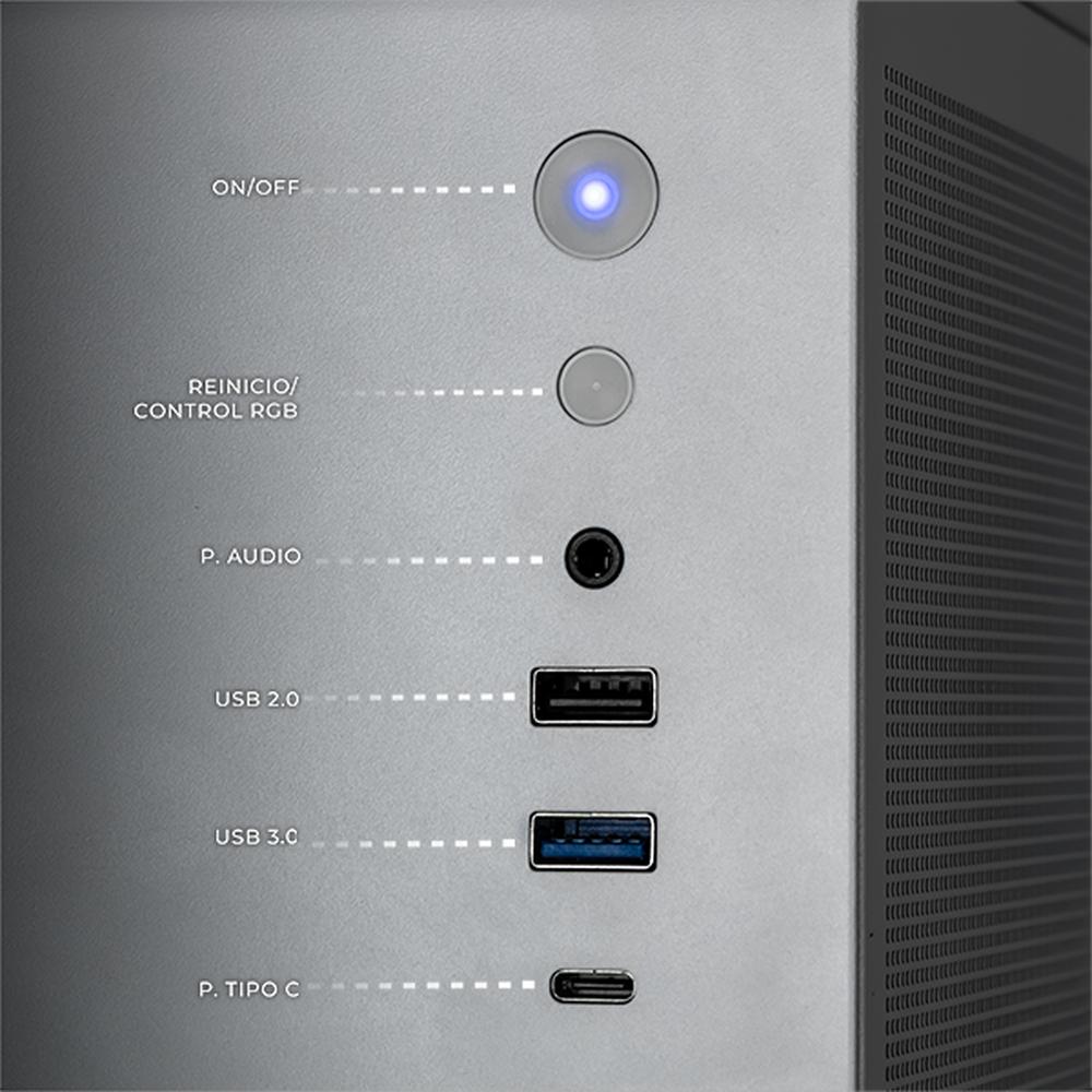 PC Gamer Xtreme PC Gaming NVIDIA GeForce RTX 5060 AMD Ryzen 5 5600X 32GB SSD 1TB WIFI W10 White gaming 1080p, estudios y multitarea
