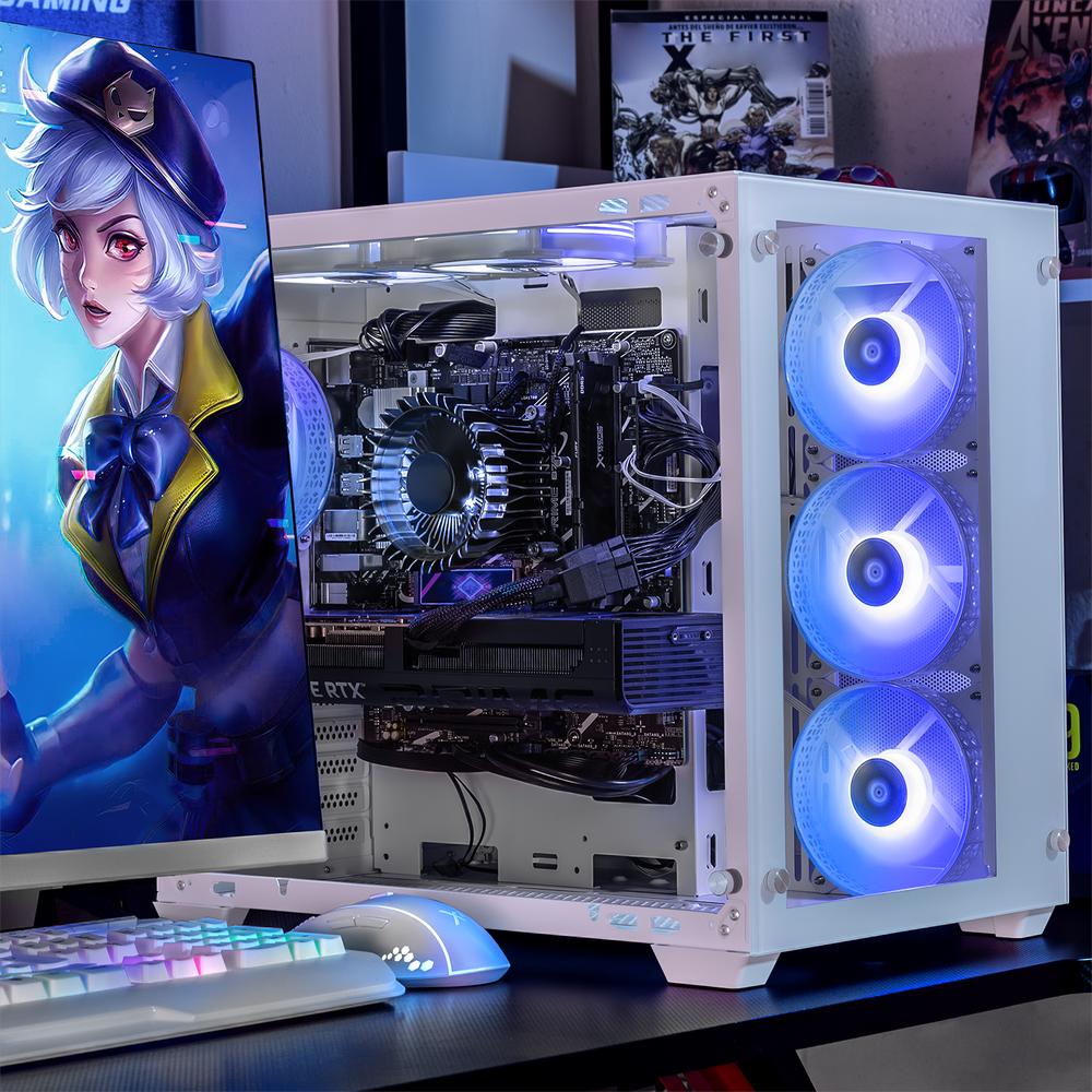 Xtreme PC Gaming Geforce RTX 5070 Intel Core I9 12900F 32GB DDR5 SSD 1TB WIFI Tank Pro White