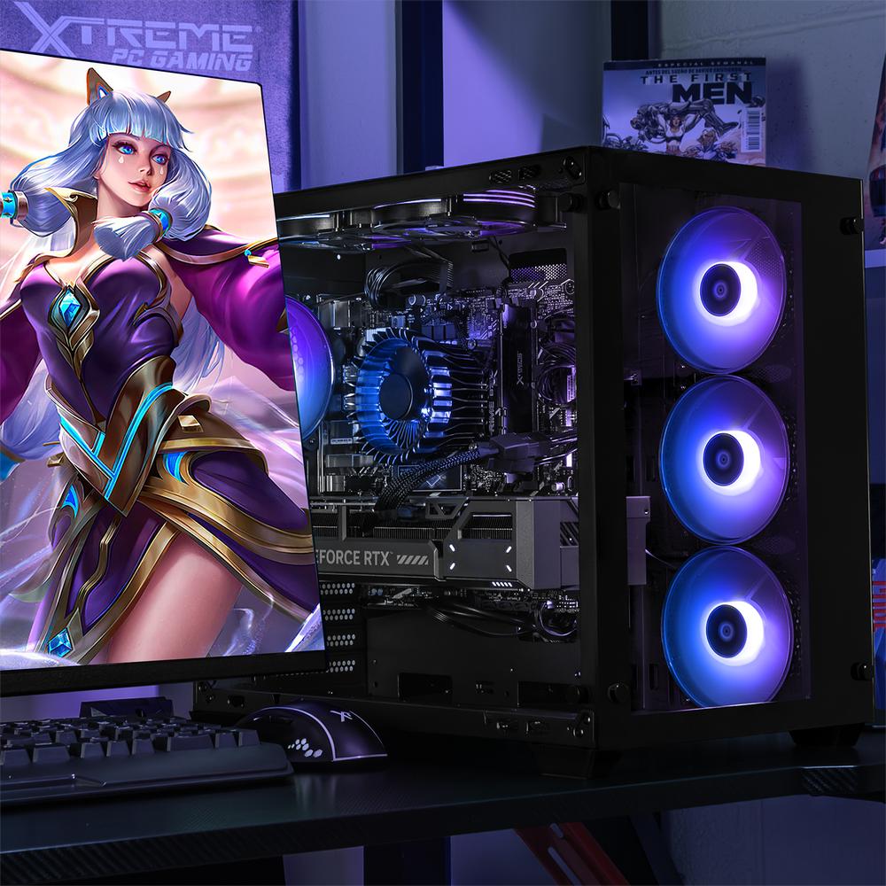 Xtreme PC Gaming Geforce RTX 5070 Intel Core I9 12900F 32GB DDR5 SSD 1TB WIFI Tank Pro Black