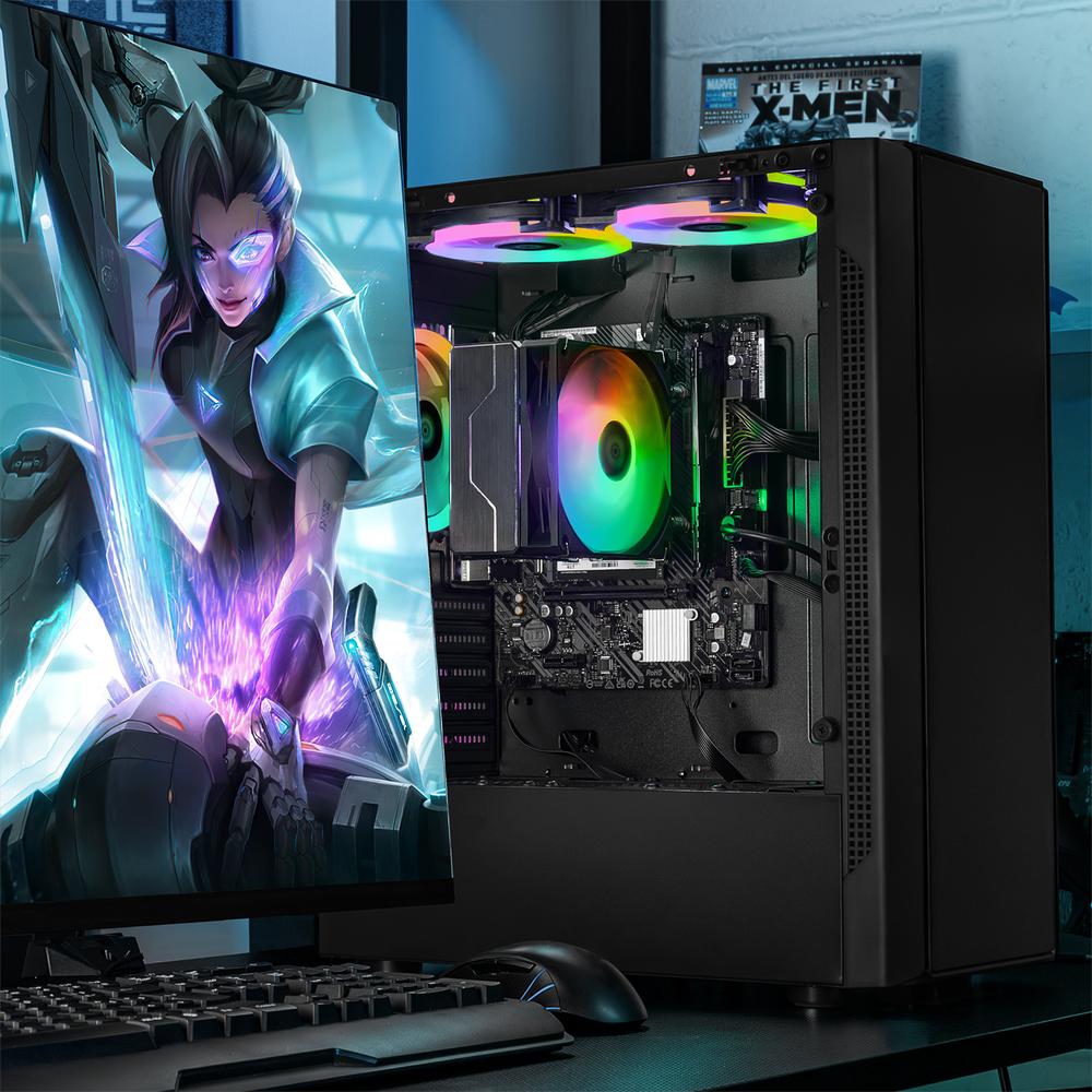 Xtreme PC Gaming Computadora Intel Core I9 12900 16GB SSD 1TB Monitor 27 75Hz WIFI Nyx Black