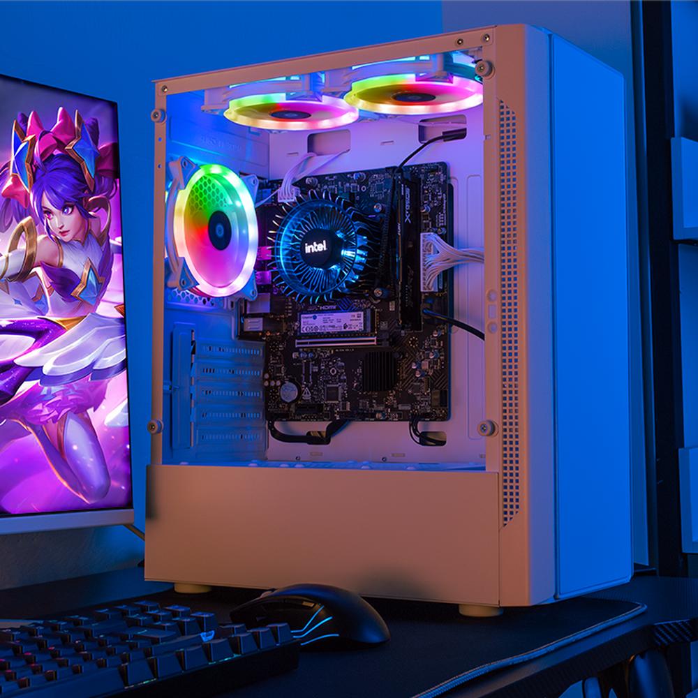 Xtreme PC Gaming Computadora Intel Core I9 12900 16GB SSD 1TB Monitor 27 75Hz WIFI Nyx White