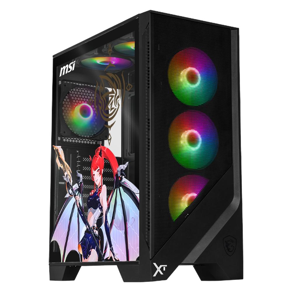 Gabinete XTREME PC GAMING Loong:Nia Edition Media Torre 6 Fan RGB Negro CXTLOMABK