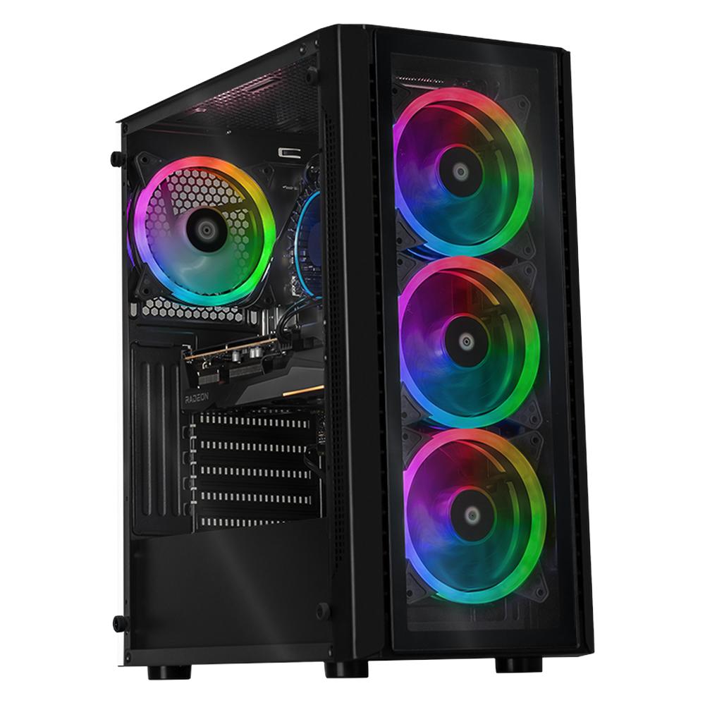 Xtreme PC Gaming AMD Radeon RX 7600 Intel Core I5 12400F 32GB SSD 1TB WIFI Dragonfly 2 Black