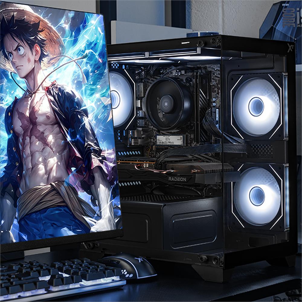 Xtreme PC Gaming AMD Radeon RX 6600 Ryzen 5 5500 32GB SSD 1TB WIFI Black