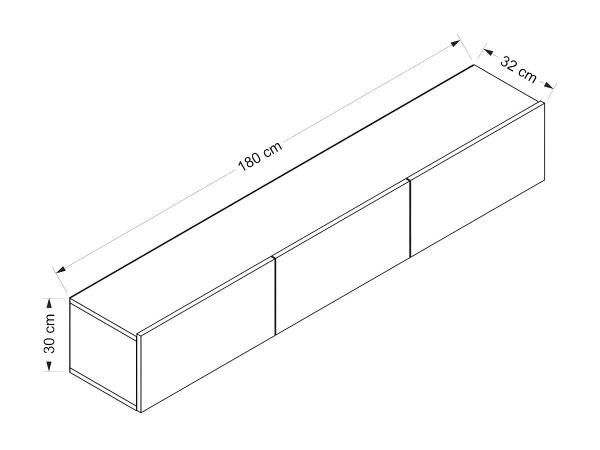 Repisa Esquinera Flotante M