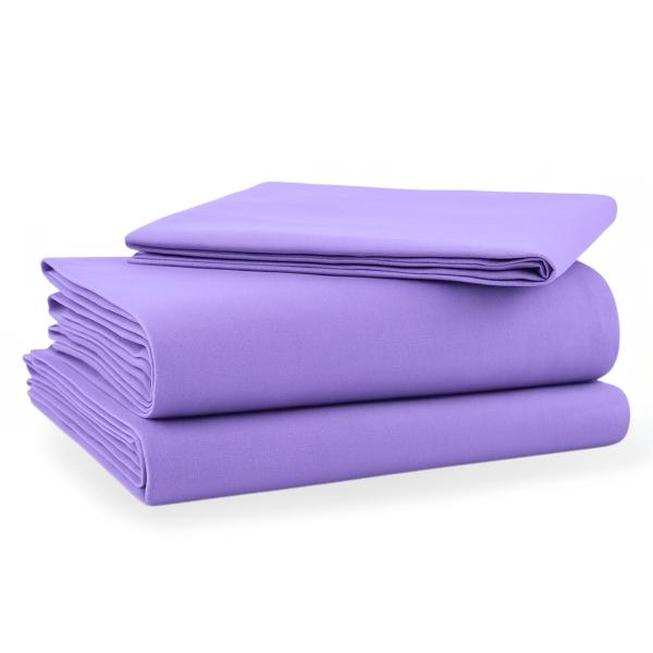 Juego de Sábanas Básica Algodón Percal 200 -Queen Size - Lavanda