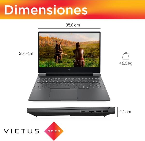 HP Laptop Gaming Victus 15fb3004la AMD Ryzen9 16GB RAM 1TB SSD 15.6" FHD NVIDIA GeForce RTX4060 8GB Windows11Home