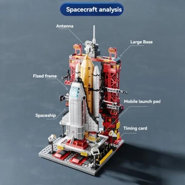 Set 521 pcs De Bloques Construccion Para Cohetes Espaciales