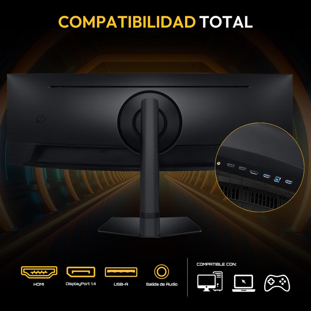 Monitor Gamer Curvo 49" SAMSUNG Odyssey G9 1ms 144Hz Dual QHD VA HDMI DisplayPort FreeSync