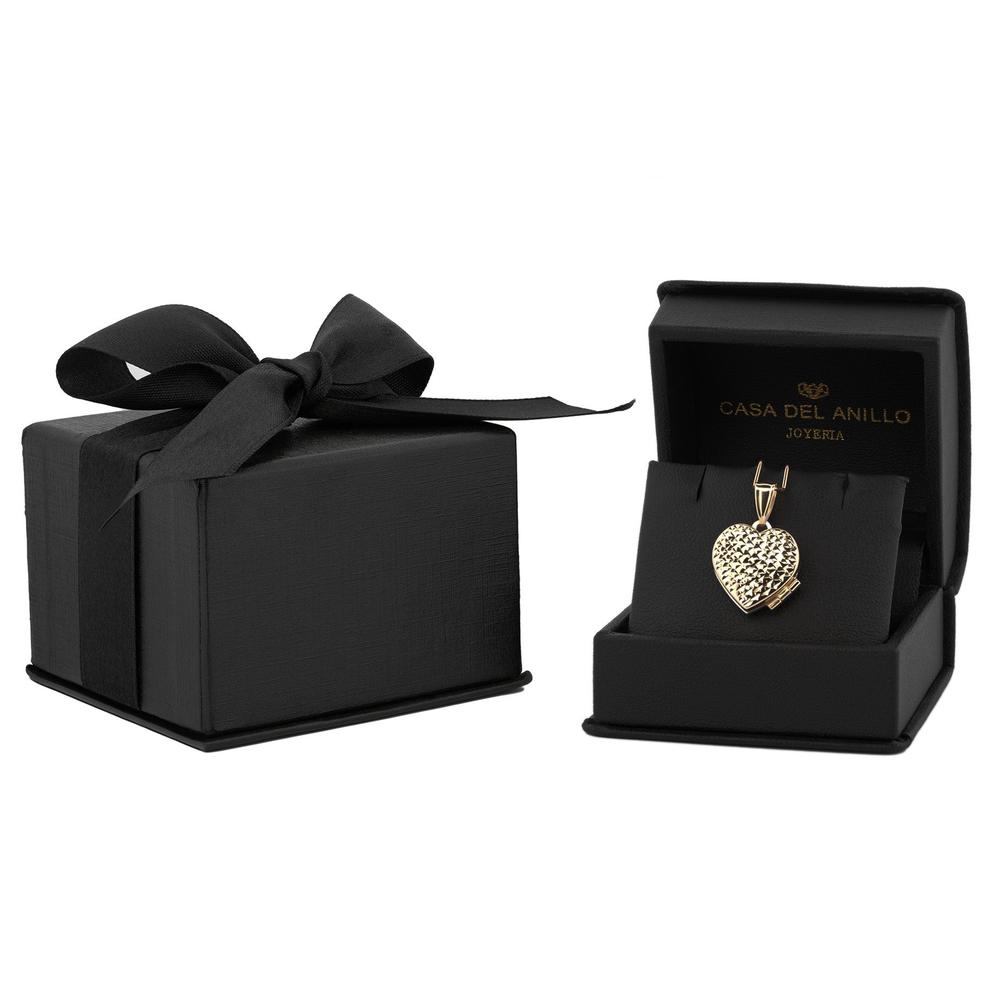 Dije Corazón Relicario Oro Sólido 10k